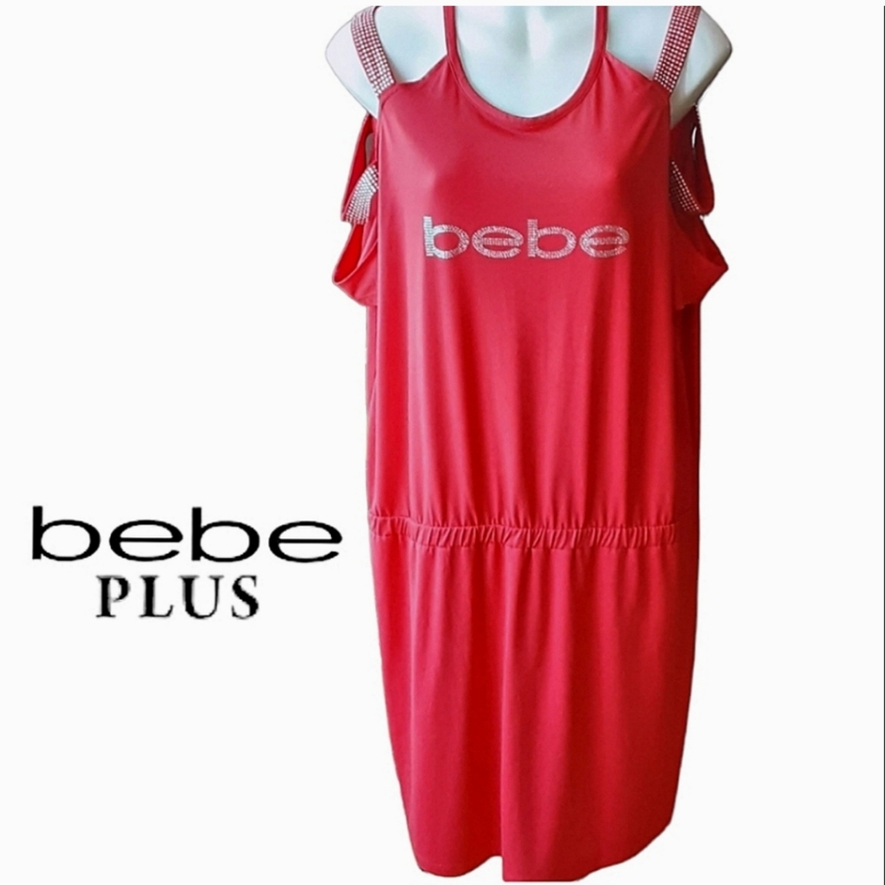 Bebe Cold Shoulder Romper Dress BRAND NEW WITH TAGS